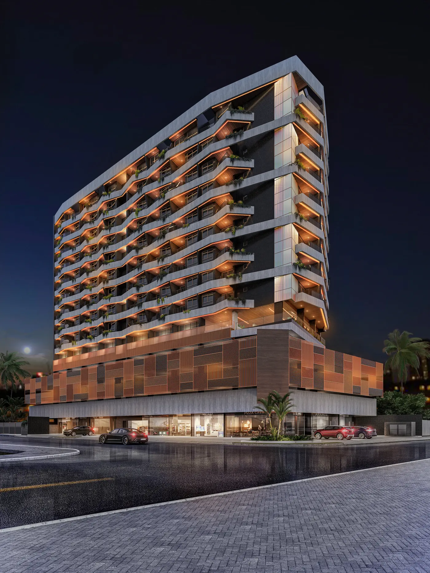Fachada do Altimus Beira-Mar, empreendimento da Conenge Engenharia em Cruz das Almas, Maceió
